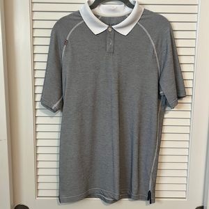 Rhone Delta Pique Polo men’s white/black size small